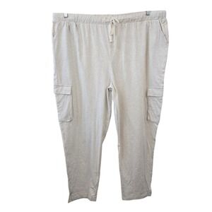 Koolaburra by UGG Brushed Cargo Tapered-Leg Pant Oatmeal 3X